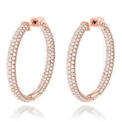 Large 14K White Gold Inside Out Diamond Hoop Earrings 4.6ct -Its Hot Jewelry Shop large 14k gold inside out diamond hoop earrings 460ct p 6423 ro