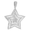 Large 2 Inch Men's Diamond Star Pendant 14K White Gold 5 Carats -Its Hot Jewelry Shop large 2 inch mens diamond star pendant 14k white rose yellow gold 5 carats 803233 main white