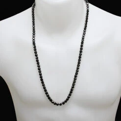 Large Black Diamond Necklace Chain 151.50ct 14K White Gold 9 Large Black Diamond Necklace Chain 151.50ct 14K White Gold -Its Hot Jewelry Shop large black diamond necklace chain 15150ct 14k p 41208bod