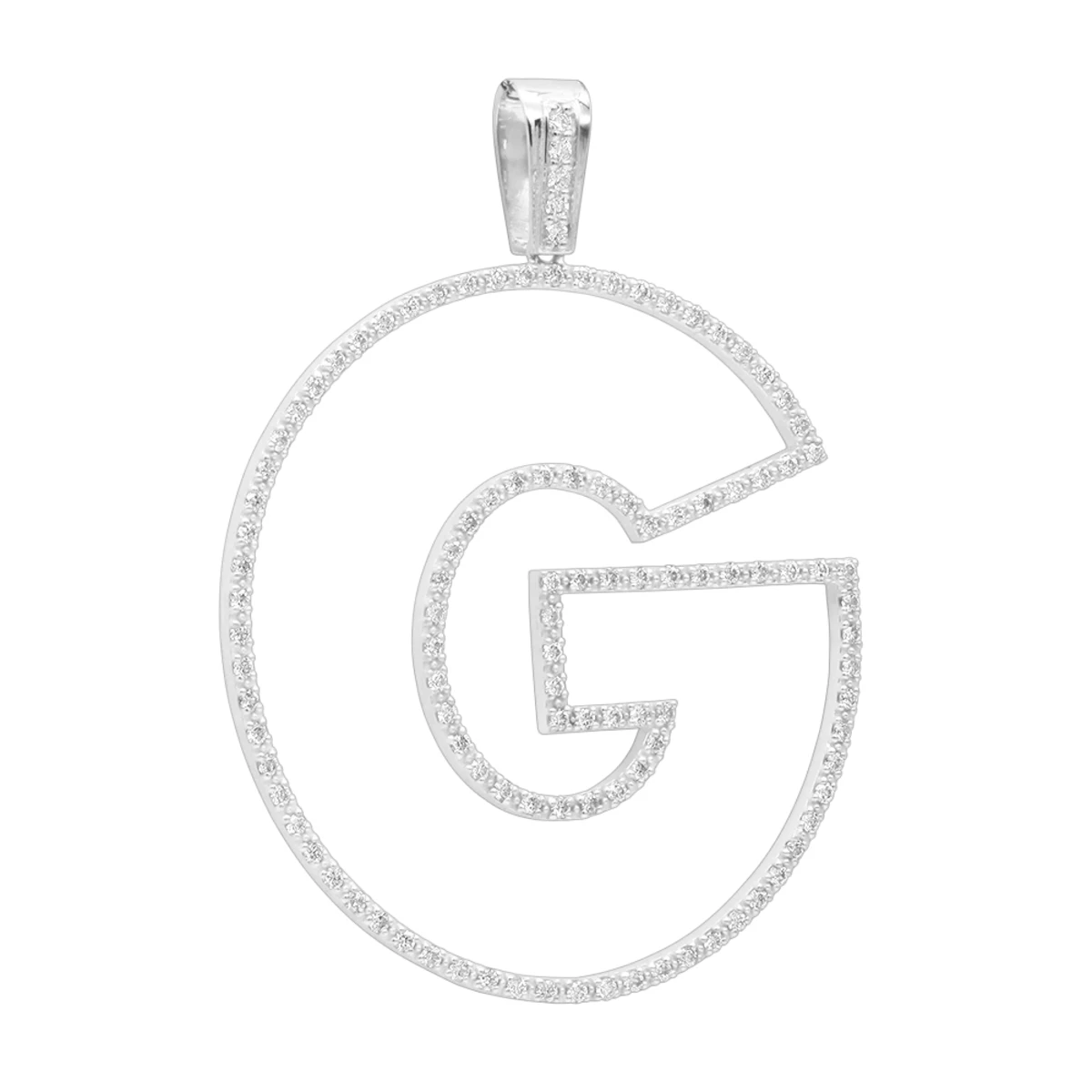 Oversized 10K Yellow Gold Custom Made Diamond Initial Letter Pendant For Men 2 Carat 4 Oversized 10K Yellow Gold Custom Made Diamond Initial Letter Pendant For Men 2 Carat - Image 2