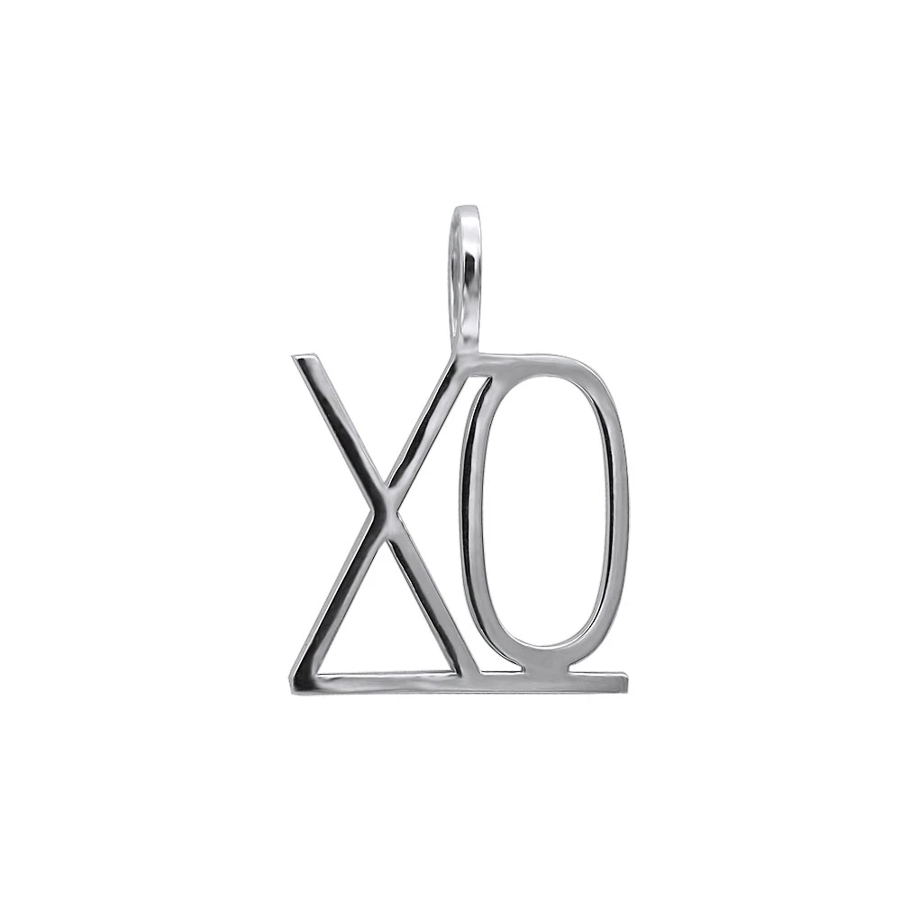 Large Customizable Diamond Initials Pendant For Men & Women 10K White Gold 6 Large Customizable Diamond Initials Pendant For Men & Women 10K White Gold - Image 4