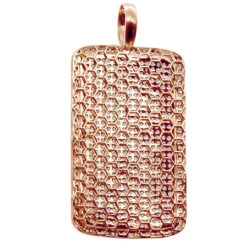 Large Diamond Dog Tag Pendant 14K White Gold Fully Iced Out Design 10.5ct -Its Hot Jewelry Shop large diamond dog tag pendant in 14k gold fully iced out design 105ct 804084 back rose