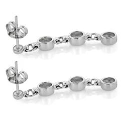 Large Diamond Drop Earrings 0.55ct 14K White Gold 10 Large Diamond Drop Earrings 0.55ct 14K White Gold -Its Hot Jewelry Shop large diamond drop earrings 055ct 14k gold backwh