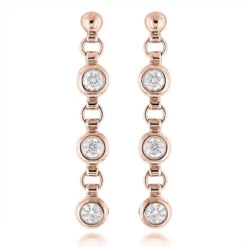 Large Diamond Drop Earrings 0.55ct 14K White Gold 9 Large Diamond Drop Earrings 0.55ct 14K White Gold -Its Hot Jewelry Shop large diamond drop earrings 055ct 14k gold ro