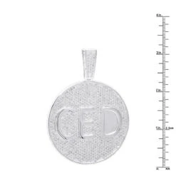 Large Iced Out Custom Diamond Medallion Pendant For Men 14K White Gold 10 Carats -Its Hot Jewelry Shop large iced out custom diamond medallion pendant for men 14k gold 10 carats 018007 rulerwh
