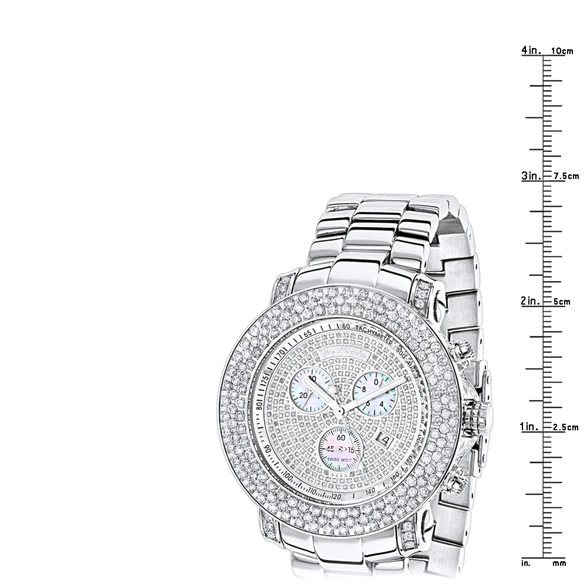 Large Iced Out Joe Rodeo Diamond Watch For Men 9ct Junior 6 Large Iced Out Joe Rodeo Diamond Watch For Men 9ct Junior - Image 4