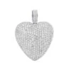 Large Pave Diamond Heart Pendant 10ct 14K White Gold 2 Large Pave Diamond Heart Pendant 10ct 14K White Gold -Its Hot Jewelry Shop large pave diamond heart pendant 10ct 14k gold wh
