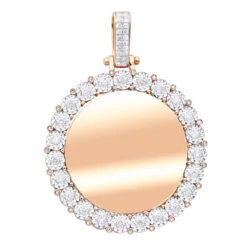 Large Round Customizable Picture Pendant 2 Carat Diamond Medallion 10K Yellow Gold -Its Hot Jewelry Shop large round customizable picture pendant 2 carat diamond medallion 10k gold 870105 ro