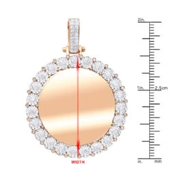 Large Round Customizable Picture Pendant 2 Carat Diamond Medallion 10K Yellow Gold -Its Hot Jewelry Shop large round customizable picture pendant 2 carat diamond medallion 10k gold 870105 rulerro