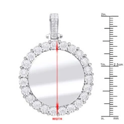 Large Round Customizable Picture Pendant 2 Carat Diamond Medallion 10K Yellow Gold -Its Hot Jewelry Shop large round customizable picture pendant 2 carat diamond medallion 10k gold 870105 rulerwh
