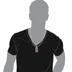 Customizable Red Diamonds Or Rubies Dog Tag Pendant 14K White Gold 2in Large -Its Hot Jewelry Shop large solid 14k gold red diamonds or rubies dog tag pendant 75ct 000040 r body white