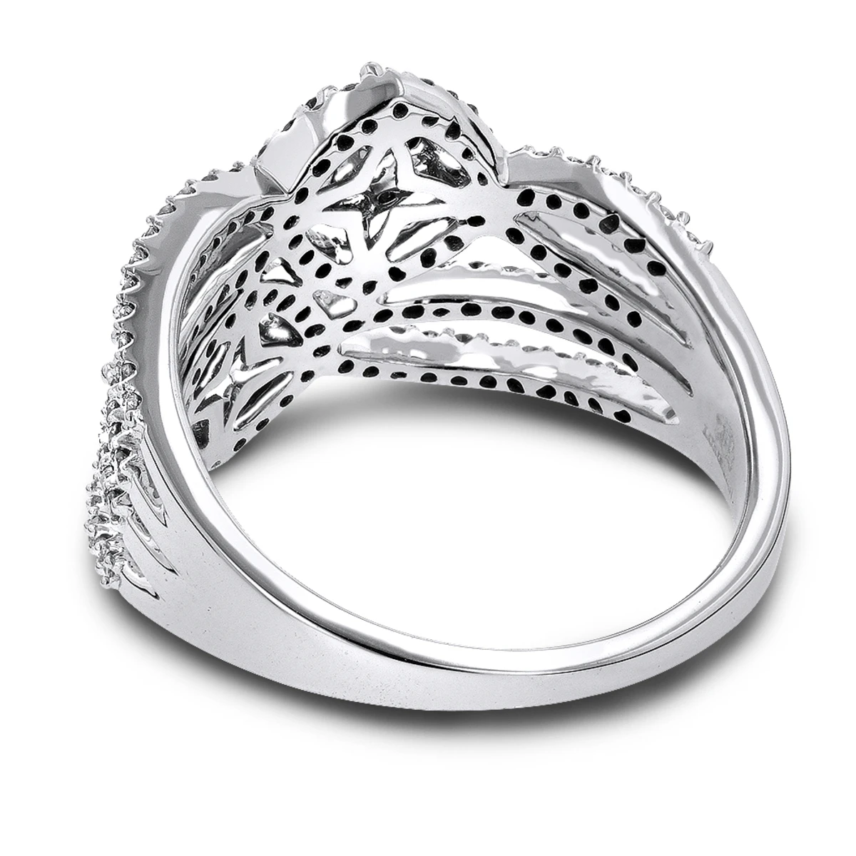 Luxurman Love & Friendship Diamond Right Hand Ring For Women 14K White Gold 6 Luxurman Love & Friendship Diamond Right Hand Ring For Women 14K White Gold - Image 4