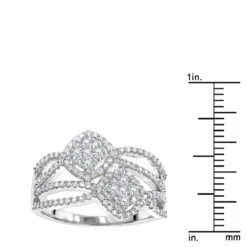 Luxurman Love & Friendship Diamond Right Hand Ring For Women 14K White Gold 13 Luxurman Love & Friendship Diamond Right Hand Ring For Women 14K White Gold -Its Hot Jewelry Shop love friendship rings luxurman diamond right hand ring for women 14k gold rulerwh