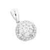 Luccello Designer Diamond Circle Pendant 0.42ct 18K White Gold -Its Hot Jewelry Shop luccello designer diamond circle pendant 042ct 18k gold wh