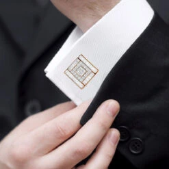 Luccello Designer 14K White Gold & Diamond Cufflinks For Men Gold Cuff Links 7.47ct -Its Hot Jewelry Shop luccello designer gold cuff links with diamonds 747ct 14k p 48168 body rose