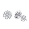 Luxurman 1 1/2ct Diamond Flower Cluster Earrings Studs 14K White Gold 1 Luxurman 1 1/2ct Diamond Flower Cluster Earrings Studs 14K White Gold -Its Hot Jewelry Shop luxurman 1 12ct diamond flower cluster earrings studs in 14k gold mainwh