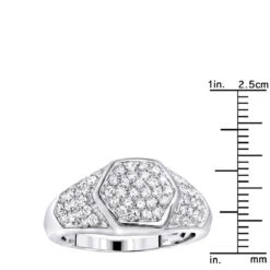 Luxurman 10K Yellow Gold Diamond Ring For Men 1.1ct Octagonal Shape 13 Luxurman 10K Yellow Gold Diamond Ring For Men 1.1ct Octagonal Shape -Its Hot Jewelry Shop luxurman diamond rings 10k gold diamond ring for men 1 1ct octagonal shape rulerwh 20200127