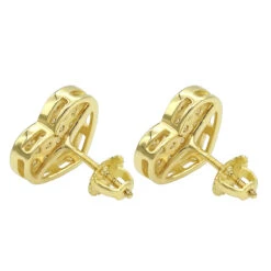 Luxurman Heart Shaped Diamond Earrings For Women 14K Yellow Gold Studs 0.76ct -Its Hot Jewelry Shop luxurman heart shaped diamond earrings for women 14k gold studs 076ct backye