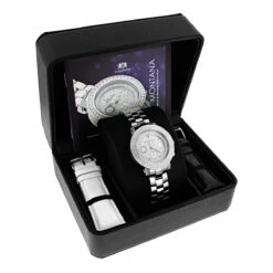Luxurman Ladies Diamond Watch 0.30ct -Its Hot Jewelry Shop luxurman ladies diamond watch 030ct p 44047box