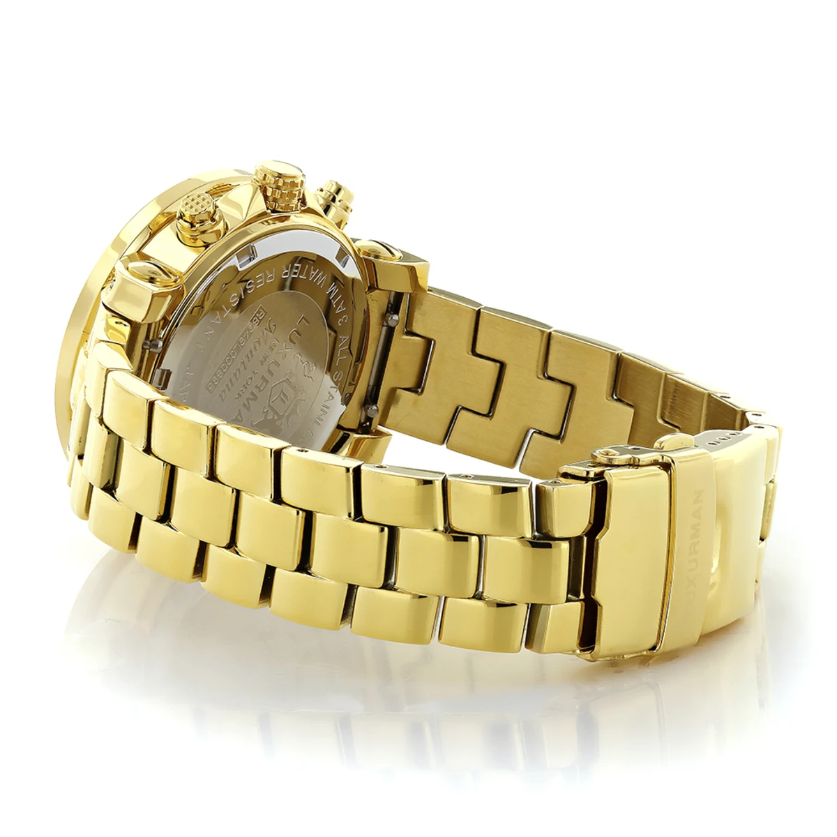 Luxurman Ladies Diamond Watch 0.3ct Yellow Gold Plated 4 Luxurman Ladies Diamond Watch 0.3ct Yellow Gold Plated - Image 2