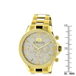 Luxurman Liberty Men's Diamond Watch For Sale 0.2ct Yellow Gold Plated Swiss 11 Luxurman Liberty Men's Diamond Watch For Sale 0.2ct Yellow Gold Plated Swiss -Its Hot Jewelry Shop luxurman liberty mens diamond watch for sale 02ct yellow gold plated ruler