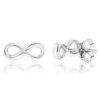 Luxurman Love Quotes: Small Diamond Infinity Earrings Sterling Silver Studs 1 Luxurman Love Quotes: Small Diamond Infinity Earrings Sterling Silver Studs -Its Hot Jewelry Shop luxurman love quotes small diamond infinity earrings sterling silver studs main
