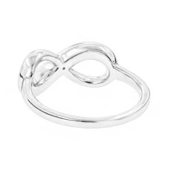 Luxurman Love Quotes: Sterling Silver Infinity Diamond Ring For Women 7 Luxurman Love Quotes: Sterling Silver Infinity Diamond Ring For Women -Its Hot Jewelry Shop luxurman love quotes sterling silver infinity diamond ring for women back