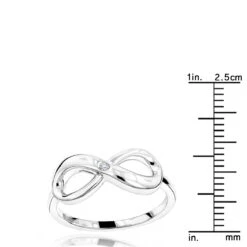 Luxurman Love Quotes: Sterling Silver Infinity Diamond Ring For Women 9 Luxurman Love Quotes: Sterling Silver Infinity Diamond Ring For Women -Its Hot Jewelry Shop luxurman love quotes sterling silver infinity diamond ring for women ruler