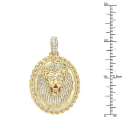 LUXURMAN Medallion 14K Yellow Gold Real Diamond Lions Head Pendant 1ct -Its Hot Jewelry Shop luxurman medallion 14k gold real diamond lions head pendant 1ct rulerye