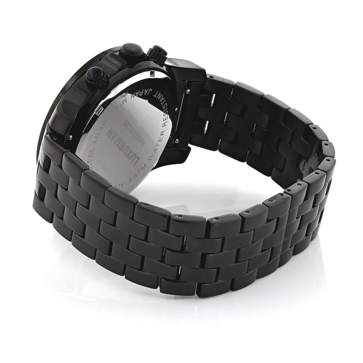 Luxurman Men's Black Diamond Watch 2.25ct 4 Luxurman Men's Black Diamond Watch 2.25ct - Image 2