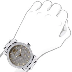 Luxurman Men's Diamond Watch 0.12ct Two-Tone Gold Plated Stainless Steel 9 Luxurman Men's Diamond Watch 0.12ct Two-Tone Gold Plated Stainless Steel -Its Hot Jewelry Shop luxurman mens diamond watch 012ct two tone gold plated stainless steel 3 20211214