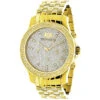 Luxurman Men's Diamond Watch 0.25ct Yellow Gold Tone