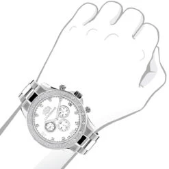 Luxurman Liberty Men's Diamond Watch 0.2ct White Gold Plated MOP Swiss Mvt 8 Luxurman Liberty Men's Diamond Watch 0.2ct White Gold Plated MOP Swiss Mvt -Its Hot Jewelry Shop luxurman mens diamond watch 02ct white gold plated white mop liberty 2