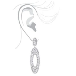 LUXURMAN Oval Designer Diamond Drop Earrings For Women 14K White Gold 9ct 12 LUXURMAN Oval Designer Diamond Drop Earrings For Women 14K White Gold 9ct -Its Hot Jewelry Shop luxurman oval designer diamond drop earrings in 14k gold 7ct bodwh