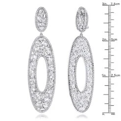 LUXURMAN Oval Designer Diamond Drop Earrings For Women 14K White Gold 9ct 13 LUXURMAN Oval Designer Diamond Drop Earrings For Women 14K White Gold 9ct -Its Hot Jewelry Shop luxurman oval designer diamond drop earrings in 14k gold 7ct rulerwh