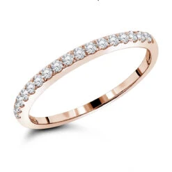 Luxurman Stackable 14K White Gold Thin Diamond Wedding Band For Women 0.25c -Its Hot Jewelry Shop luxurman stackable rings 14k gold thin diamond wedding band for women 025c ro