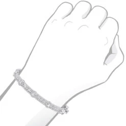 Luxurman Unique Stackable Diamond Bangle Bracelet For Women 14K White Gold 2ct -Its Hot Jewelry Shop luxurman unique stackable diamond bangle bracelet for women in 14k gold 2ct bodwh