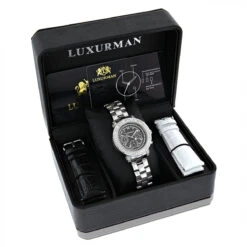 Luxurman Ladies Diamond Watch 2ct -Its Hot Jewelry Shop luxurman watches ladies diamond watch 2ct p 50185box