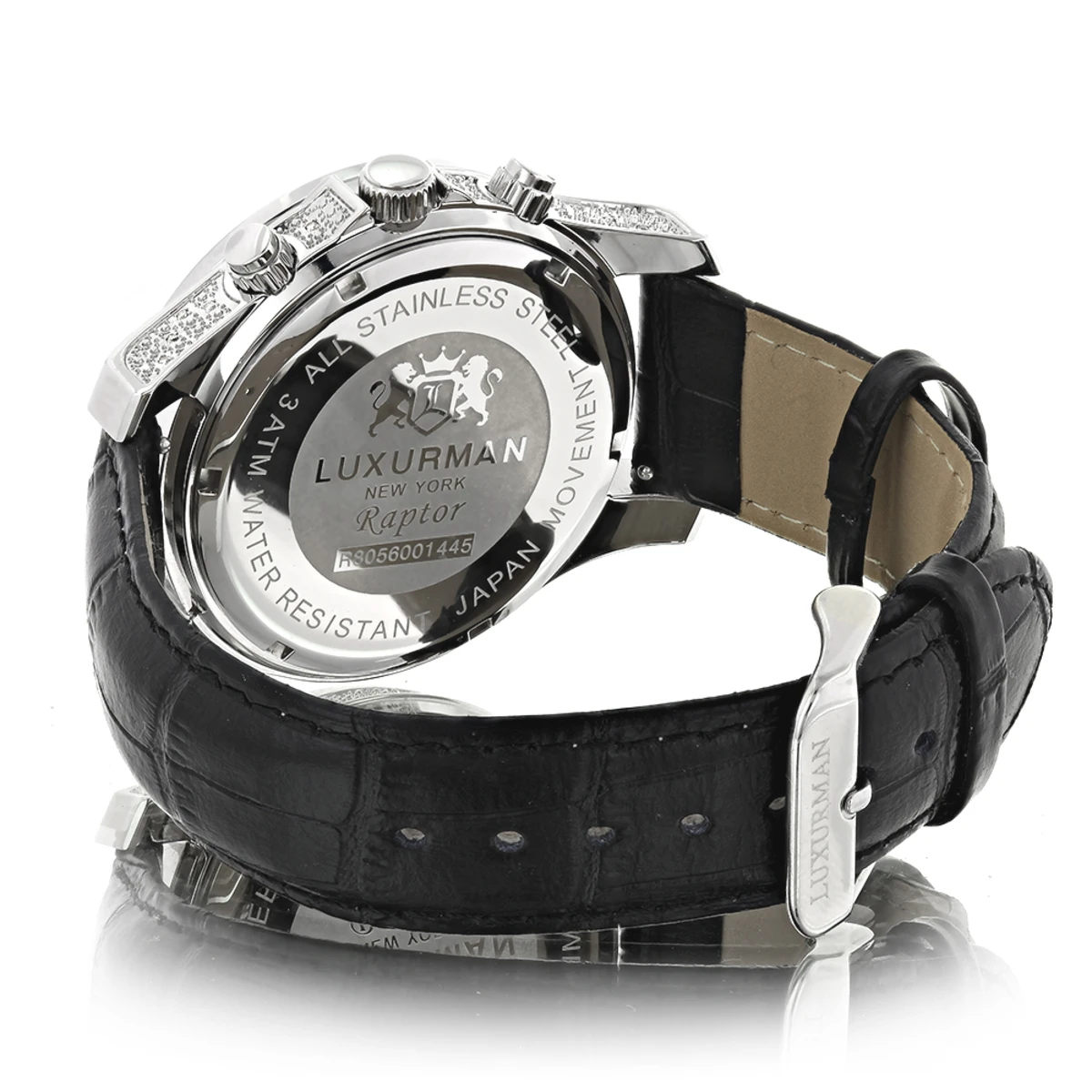 Luxurman Men's Diamond Watch 0.50ct Blue Freeze 5 Luxurman Men's Diamond Watch 0.50ct Blue Freeze - Image 3