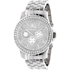 Luxurman Men's Diamond Watch 3ct