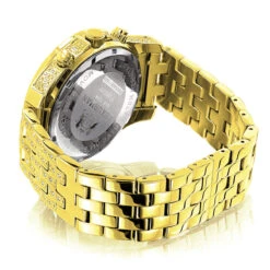Luxurman Men's Real Diamond Watch 1.25ct Yellow Gold Plated -Its Hot Jewelry Shop luxurman watches mens real diamond watch 125ct p 8265 1