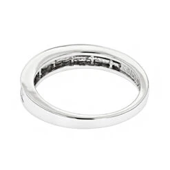 Luxurman 1 Carat Princess Cut Diamond Wedding Band 14K White Gold -Its Hot Jewelry Shop luxurman wedding rings 1 carat princess cut diamond wedding band 14k gold backwh