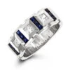 Luxurman 18K White Gold Unique Diamond And Sapphires Wedding Band For Men 1 Luxurman 18K White Gold Unique Diamond And Sapphires Wedding Band For Men -Its Hot Jewelry Shop luxurman wedding rings 18k gold unique diamond and sapphires band for men mainwh