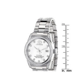 Luxurman Swiss Quartz Women's Diamond Watch Stainless Steel Band Tribeca 11 Luxurman Swiss Quartz Women's Diamond Watch Stainless Steel Band Tribeca -Its Hot Jewelry Shop luxurman womens diamond watch stainless steel tribeca15ct ruler
