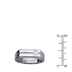 Men's 0.5 Carat Solitaire Diamond Ring | Unique Platinum Wedding Band -Its Hot Jewelry Shop mens 05 carat solitaire diamond ring unique platinum wedding band 018258 rulerwh