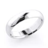 Men's 14K White Gold Classic Wedding Band 5mm