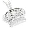 Men's 14K White Gold Crown Diamond Pendant 1.37ct 1 Men's 14K White Gold Crown Diamond Pendant 1.37ct -Its Hot Jewelry Shop mens 14k gold crown diamond pendant 137ct p 5928 wh