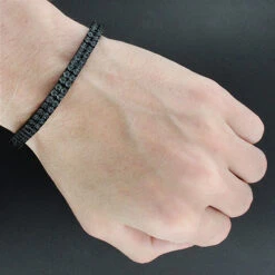 Men's Black Diamond Bracelet 0.50ct Black Rhodium Sterling Silver 8 Men's Black Diamond Bracelet 0.50ct Black Rhodium Sterling Silver -Its Hot Jewelry Shop mens black diamond bracelet 050ct black pvd sterling silver 3