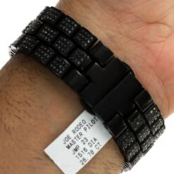 Men's Black Diamonds Watch 26.7ct Joe Rodeo Master Pilot -Its Hot Jewelry Shop mens black diamonds watch 267ct joe rodeo master pilot p 22689 back2