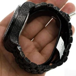 Men's Black Diamonds Watch 26.7ct Joe Rodeo Master Pilot -Its Hot Jewelry Shop mens black diamonds watch 267ct joe rodeo master pilot p 22689 bod5